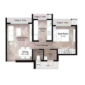 Home Satyam Queens Necklace 1BHK<br />